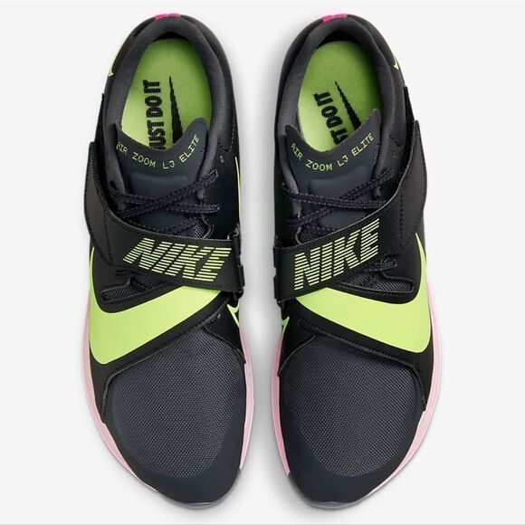 Nike Air Zoom LJ Elite Long Jump Shoes Track Black Volt New CT0079-001 Men's 8.5 - Picture 5 of 11